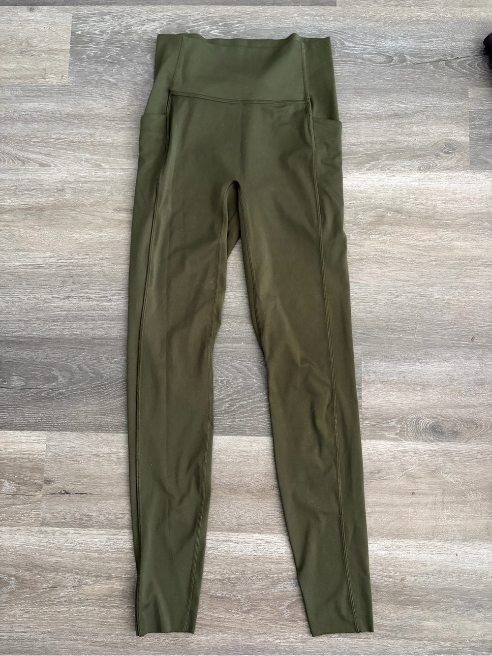 all in motion Olive Green High-Waist Leggings with Side Pockets - Picture 3 of 6